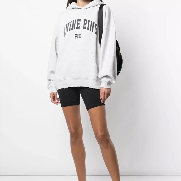 Anine Bing Tops - ANINE BING distressed sport hoodie, new with tags